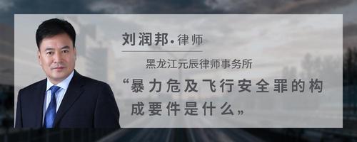 暴力危及飞行安全罪的构成要件是什么