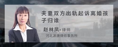 夫妻双方出轨起诉离婚孩子归谁