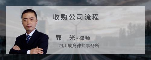 收购公司流程