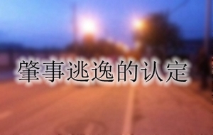 肇事逃逸的認定