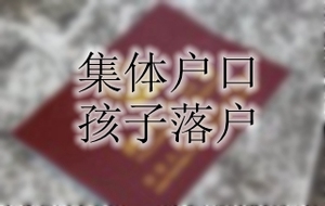 集体户口孩子落户