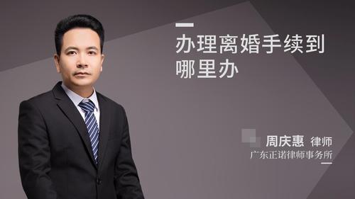 办理离婚手续到哪里办
