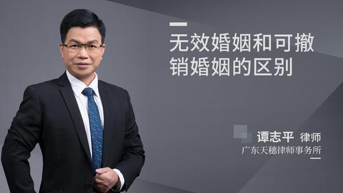 无效婚姻和可撤销婚姻的区别