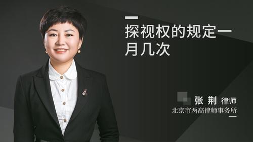 探视权的规定一月几次