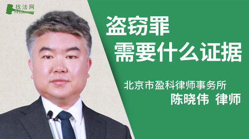 盗窃罪需要什么证据?