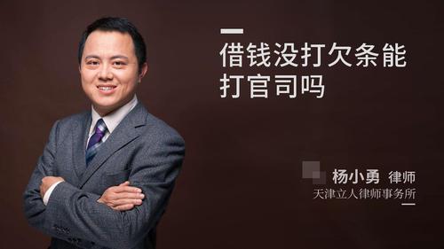 借錢沒打欠條能打官司嗎