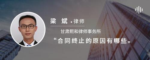 合同终止的原因有哪些