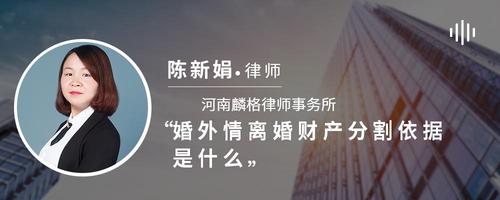 婚外情离婚财产分割依据是什么