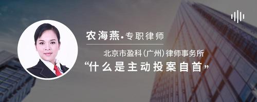 什么是主动投案自首