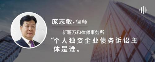 个人独资企业债务诉讼主体是谁