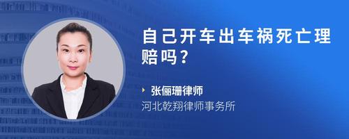 自己开车出车祸死亡理赔吗?