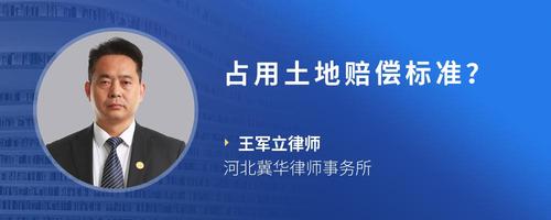 占用土地赔偿标准?