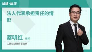 法人代表承担责任的情形