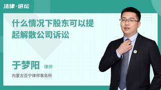 什么情况下股东可以提起解散公司诉讼