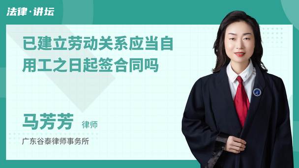 已建立劳动关系应当自用工之日起签合同吗