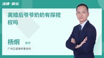 离婚后爷爷奶奶有探视权吗