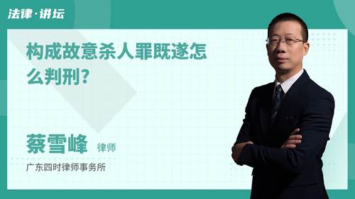 构成故意杀人罪既遂怎么判刑?