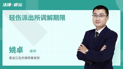 轻伤派出所调解期限