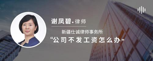 公司不发工资怎么办